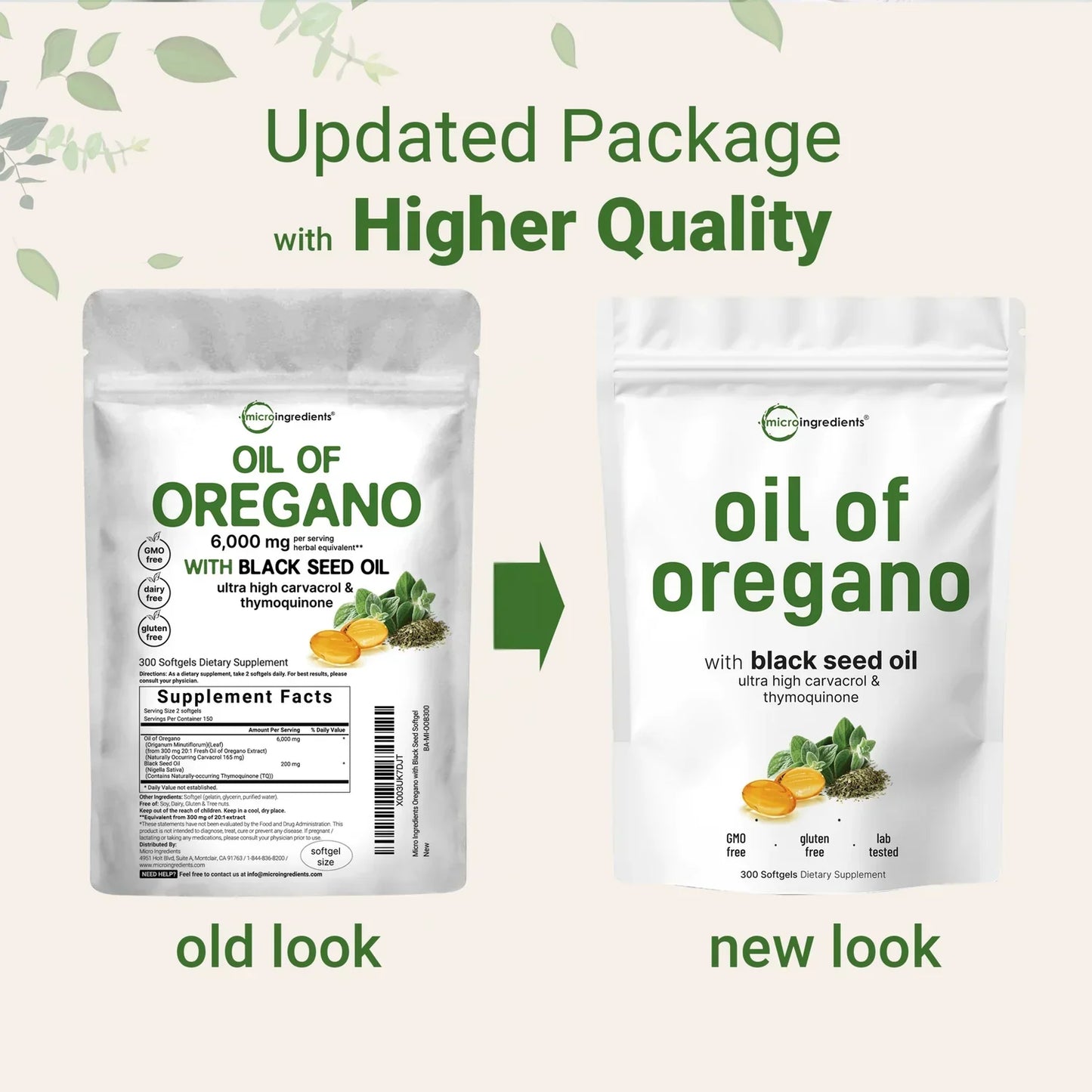 Fresh Extract Immune Support: Oregano Oil & Black Seed Oil Synergy