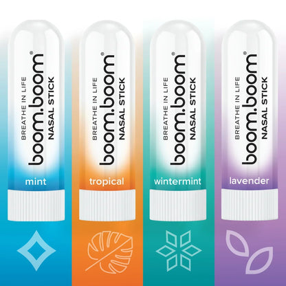 Nasal Stick (4 Pack) | Boosts Focus + Enhances Breathing | Aromatherapy Inhaler Made with Essential Oils