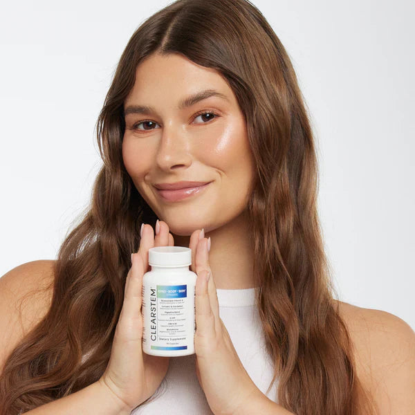 CLEARSTEM MINDBODYSKIN™ Vitamin Supplement – Hormonal Acne & Skin Balance Formula – 90 Capsules
