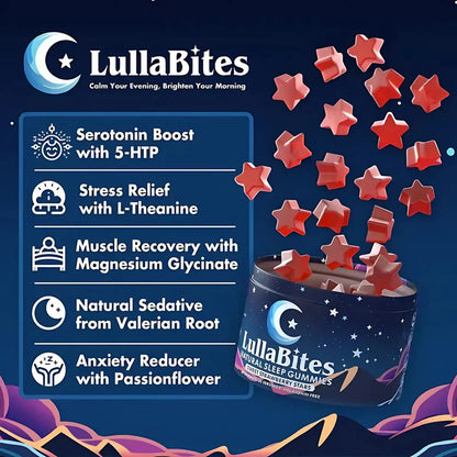 Sweet Strawberry Star Sleep Gummies - Natural Formula - 30 servings