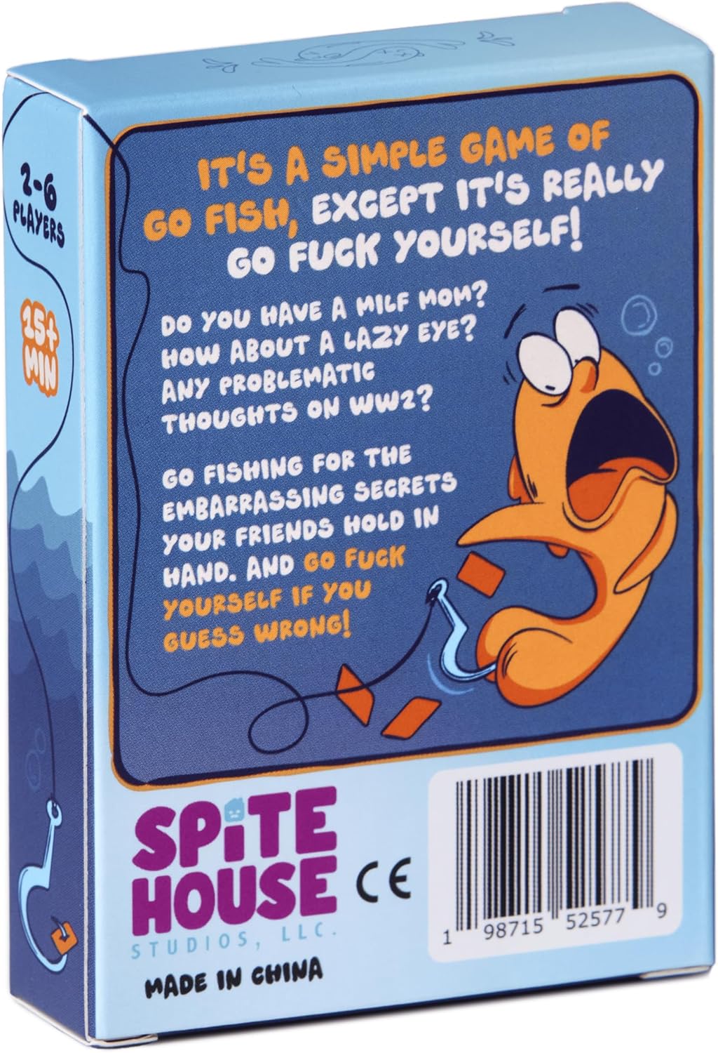 Go F Yourself! – The Grown Up Go Fish Card Game  2+ Players | 52 Cards, 13 Unique Pairs