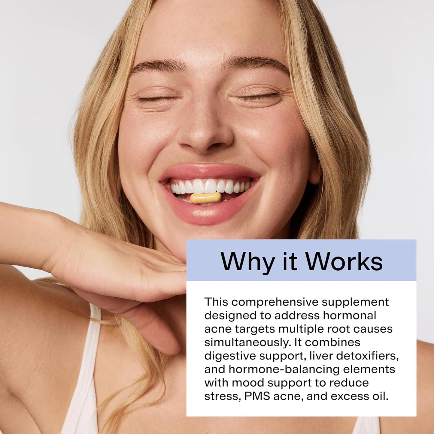 CLEARSTEM -  Hormonal Acne Supplement (5-HTP) - Natural DIM Supplement - Skin Care Vitamins - Hormone Balance, Antioxidants - Gluten Free, Cruelty Free - 30 Servings, 90 Capsules